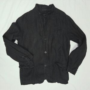 CP Shades Black Linen Sean Blazer Mens M